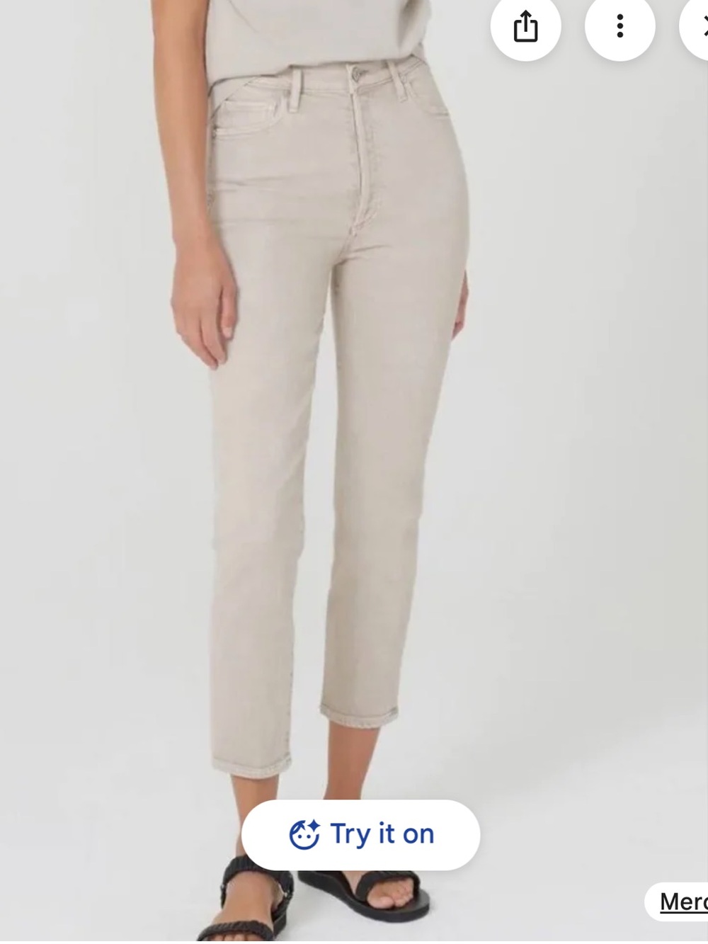 Citizens Of Humanity Olivia High Rise slim cropped jeans size 27